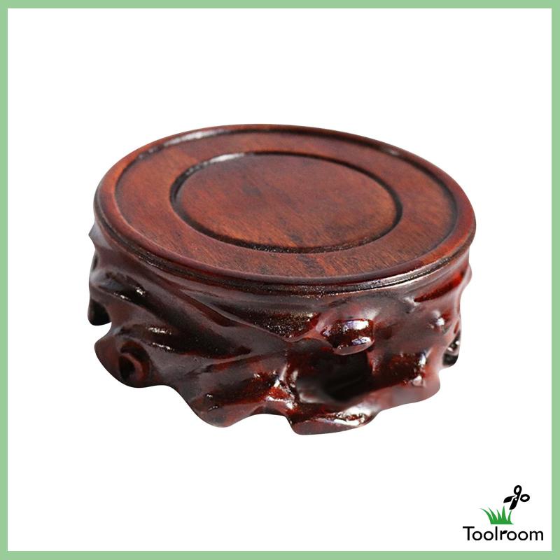 Giá Đỡ Trưng Bày Tượng Điêu Khắc Bằng Gỗ Hình Tròn Ổn Định Cho Phòng Ngủ