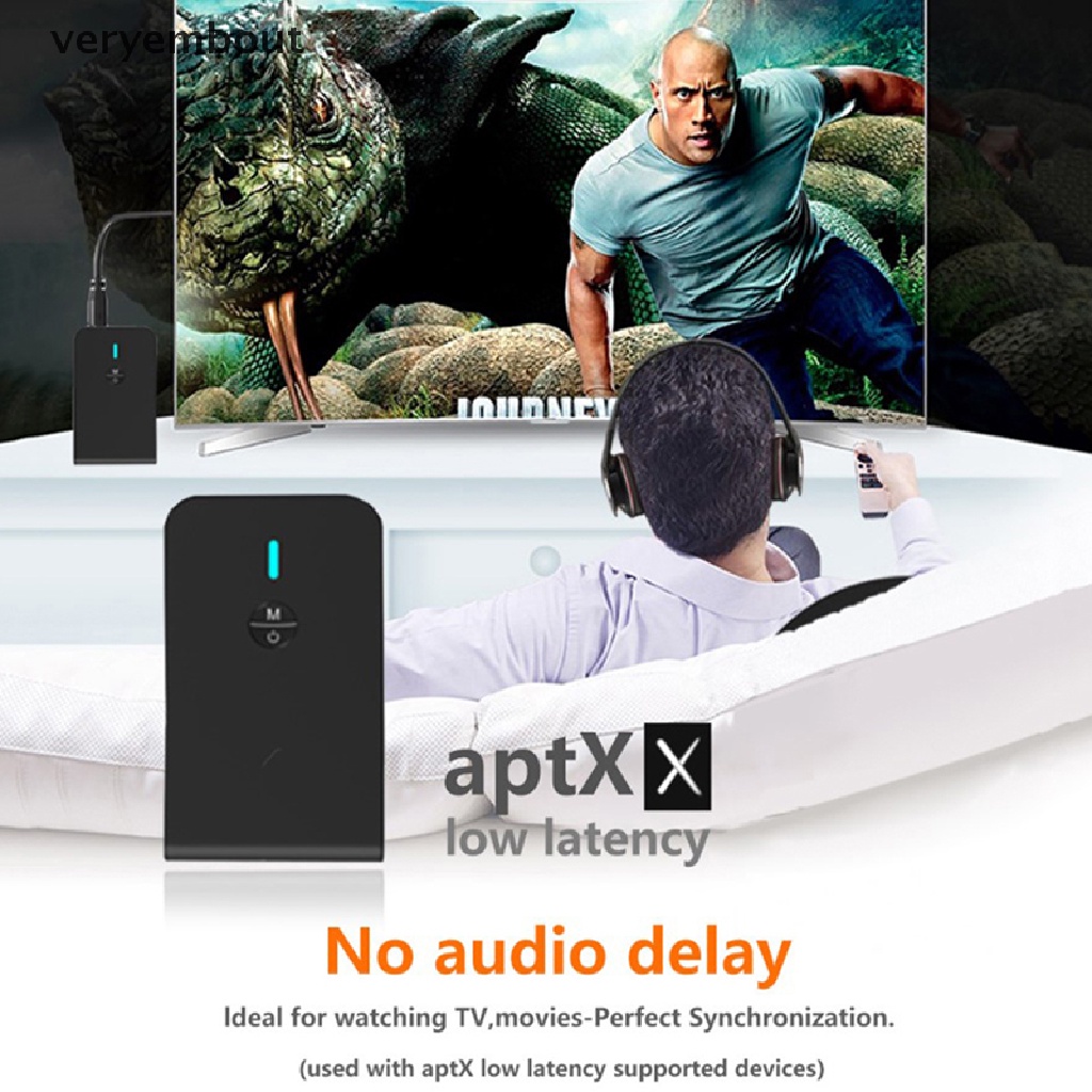 Thiết Bị Truyền Nhận Tín Hiệu Bluetooth 5.0 2 Trong 1 APTX Cho Mp3 Stereo Music 3.5mm AUX n