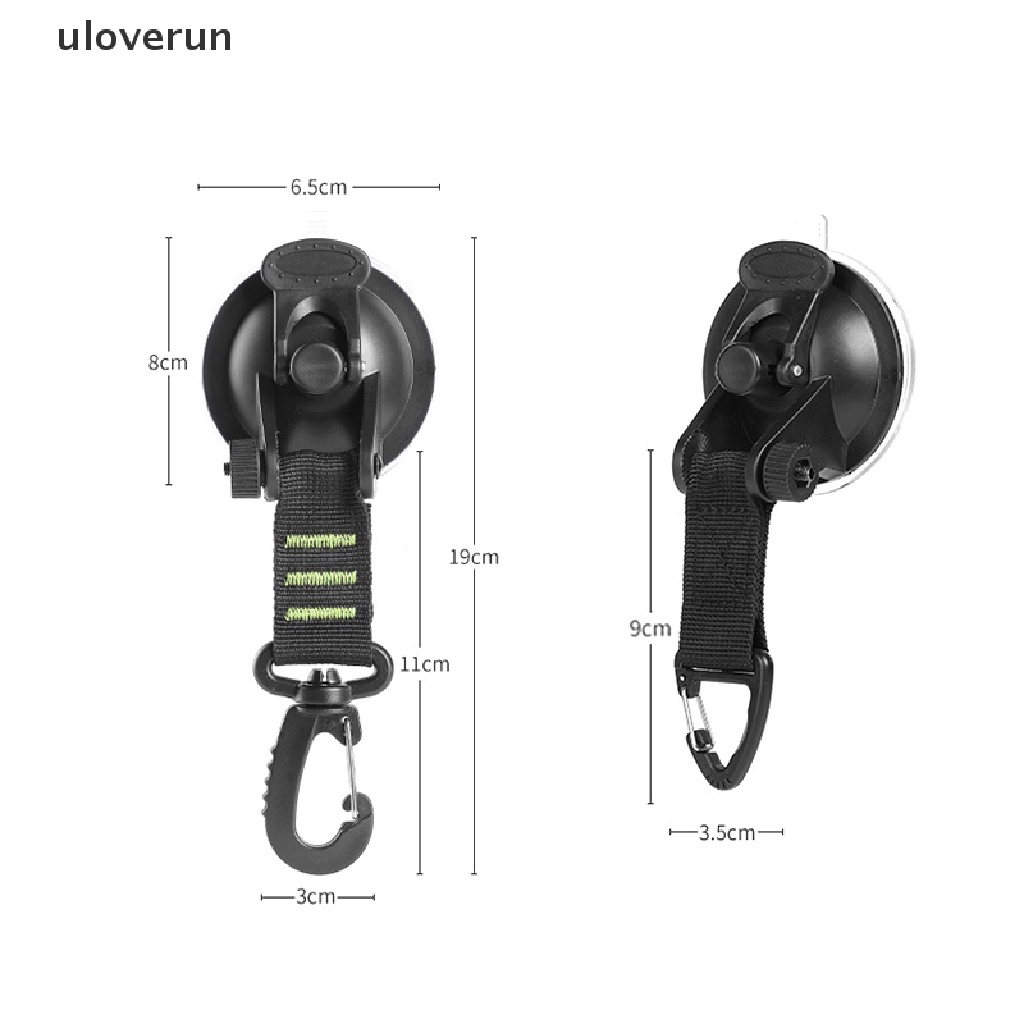 Uloverun Set 4 Móc Hít Treo Đồ Dùng Cắm Trại Ngoài Trời Tiện Dụng