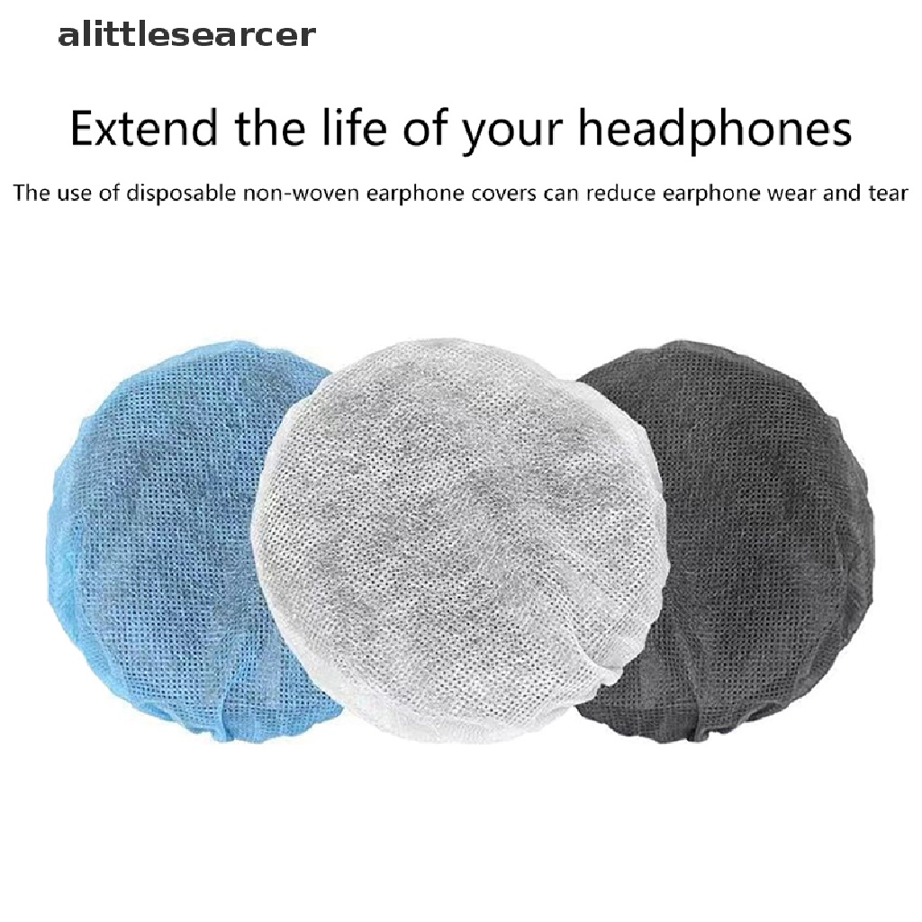 Set 100 Vỏ Bọc Tai Nghe Vệ Sinh Bằng Vải Không Dệt Co Giãn Dùng Một Lần