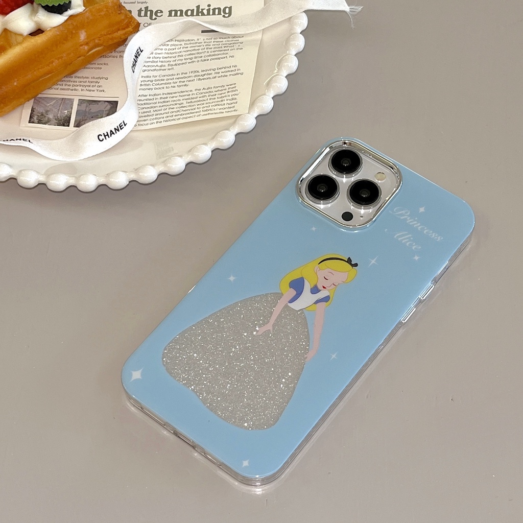 Ốp Điện Thoại Tpu Dẻo Trong Suốt Họa Tiết Hoạt Hình Công Chúa Dễ Thương Cho iphone 12 14 13 11 Pro Max