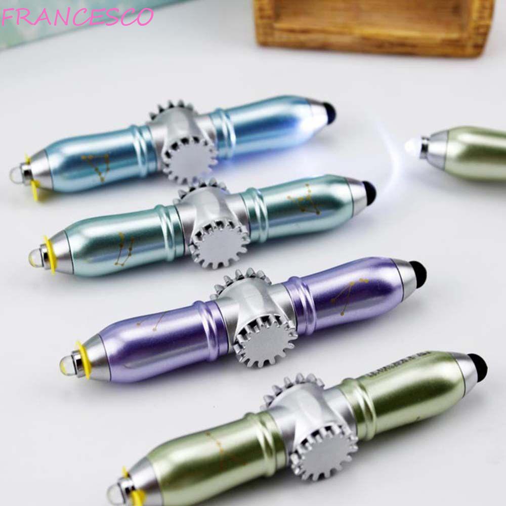 Bút Bi Con Quay Đồ Chơi Fidget Spinner 2 Trong 1 Có ĐèN LED Cho Trẻ Em