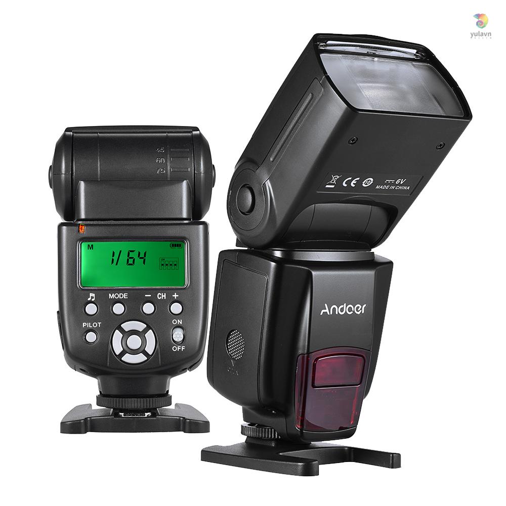 ANDOER Đèn Flash yula AD560 IV 2.4G Không Dây Cho Máy Ảnh DSLR GN50