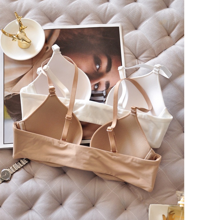 Áo Lót Nâng Ngực Mềm Mại Không Đường May Cài Khóa Trước Thoải Mái Dành Cho Nữ