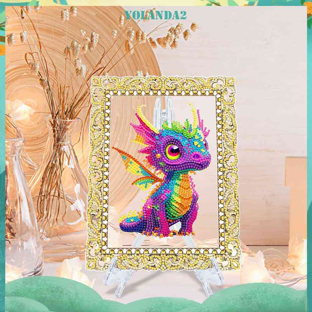 Bộ Tranh Đính Đá Họa Tiết Hoạt Hình Dễ Thương Độc Đáo DIY Dùng Trang Trí Nhà Cửa