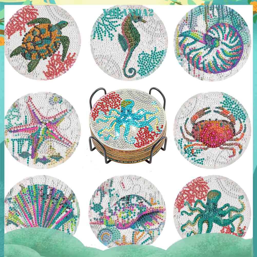 Đế Lót Ly Pha Lê Có Thể Tái Sử Dụng Kèm Giá Đỡ Tiện Lợi Sự Bảo Vệ