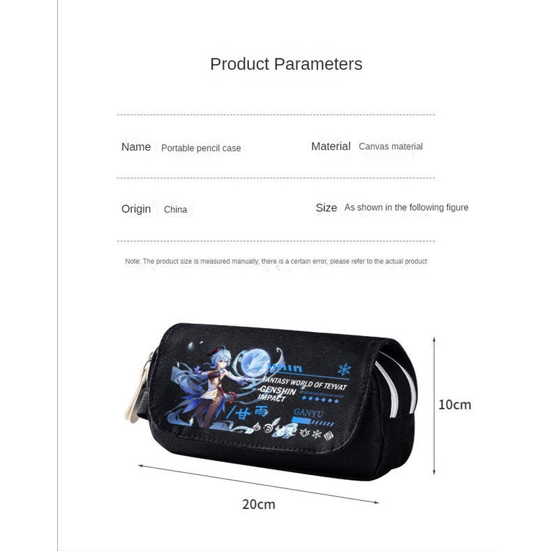 ★Genshin Impact★Túi Đựng Bút Cỡ Lớn Phong Cách Zhongli / Kazuha Mới 2023 Cho Học Sinh Trung Học @ -