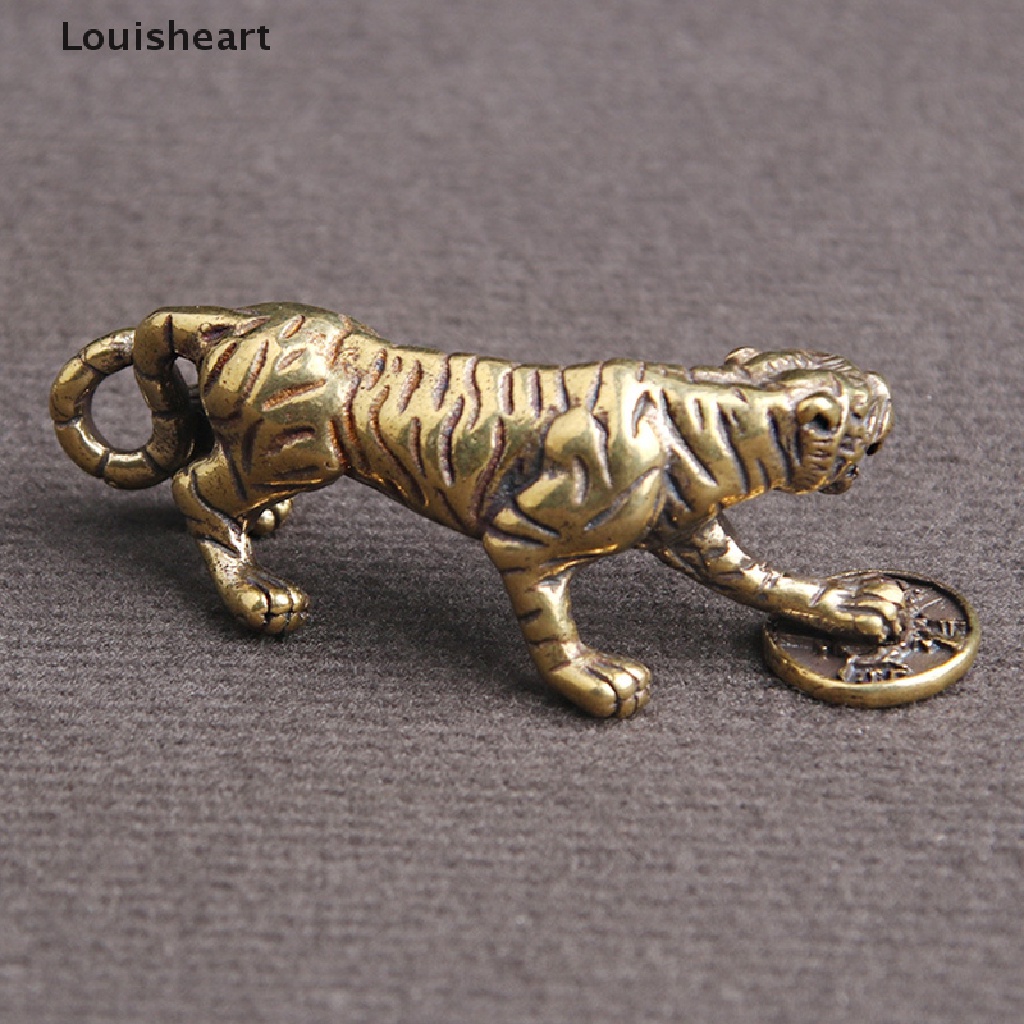 Tượng Hổ Louisheart Bằng Đồng Thau Phong Cách Retro Trang Trí Xe Hơi