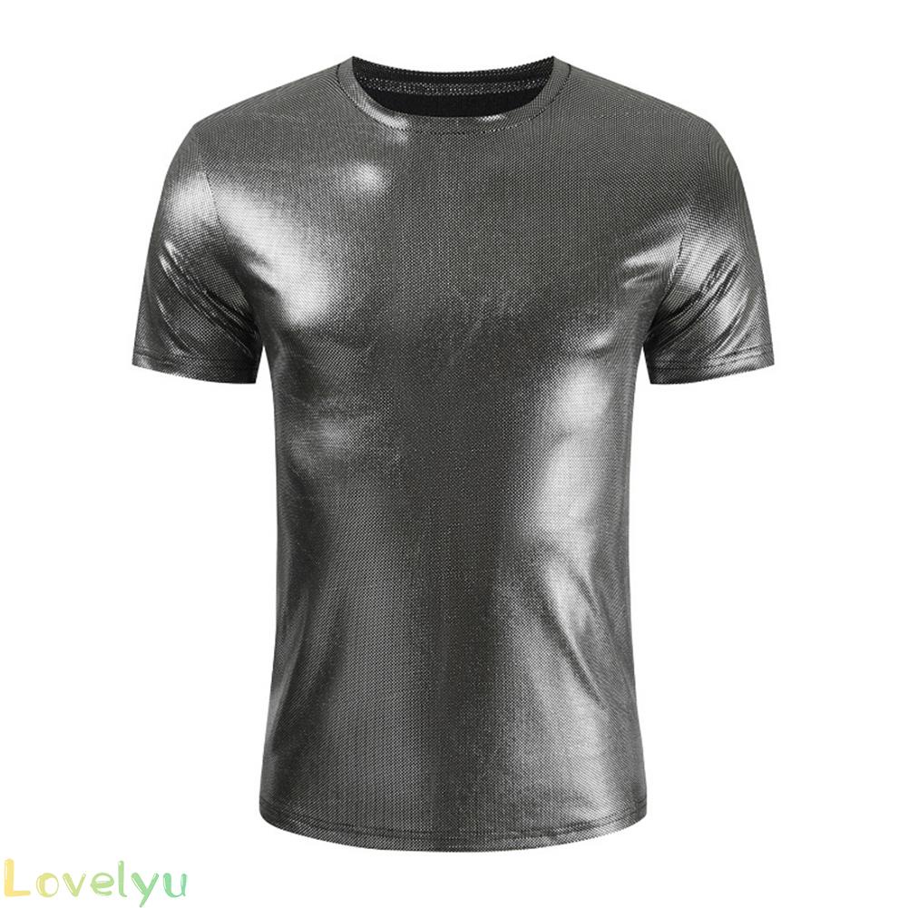 ⭐2023 ⭐Men T Shirt Slim Brand New Solid Color Clubwear Summer Comfortable Costume