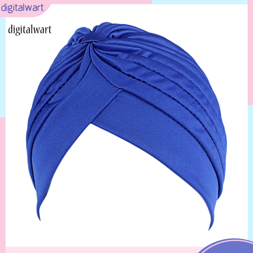 Kỹ Thuật Số| Mũ Turban Xếp Ly Co Giãn Thoáng Khí Chống Tia UV Chống Nắng Không Vành