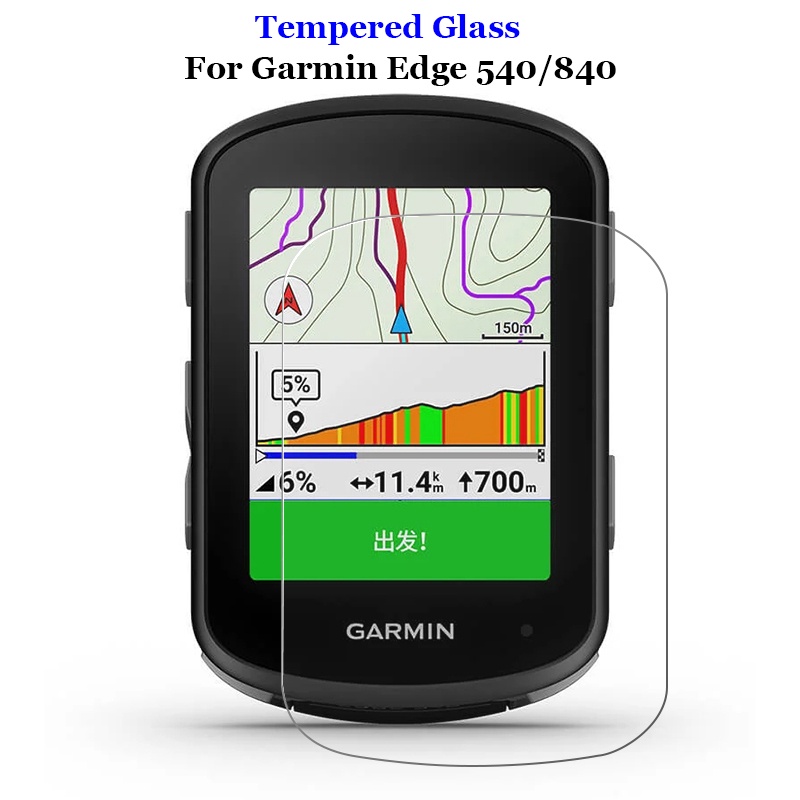 Kính Cường Lực 2.5D 9H Cao Cấp Bảo Vệ Màn Hình Đồng Hồ Thông Minh Garmin Edge 540 840 GPS