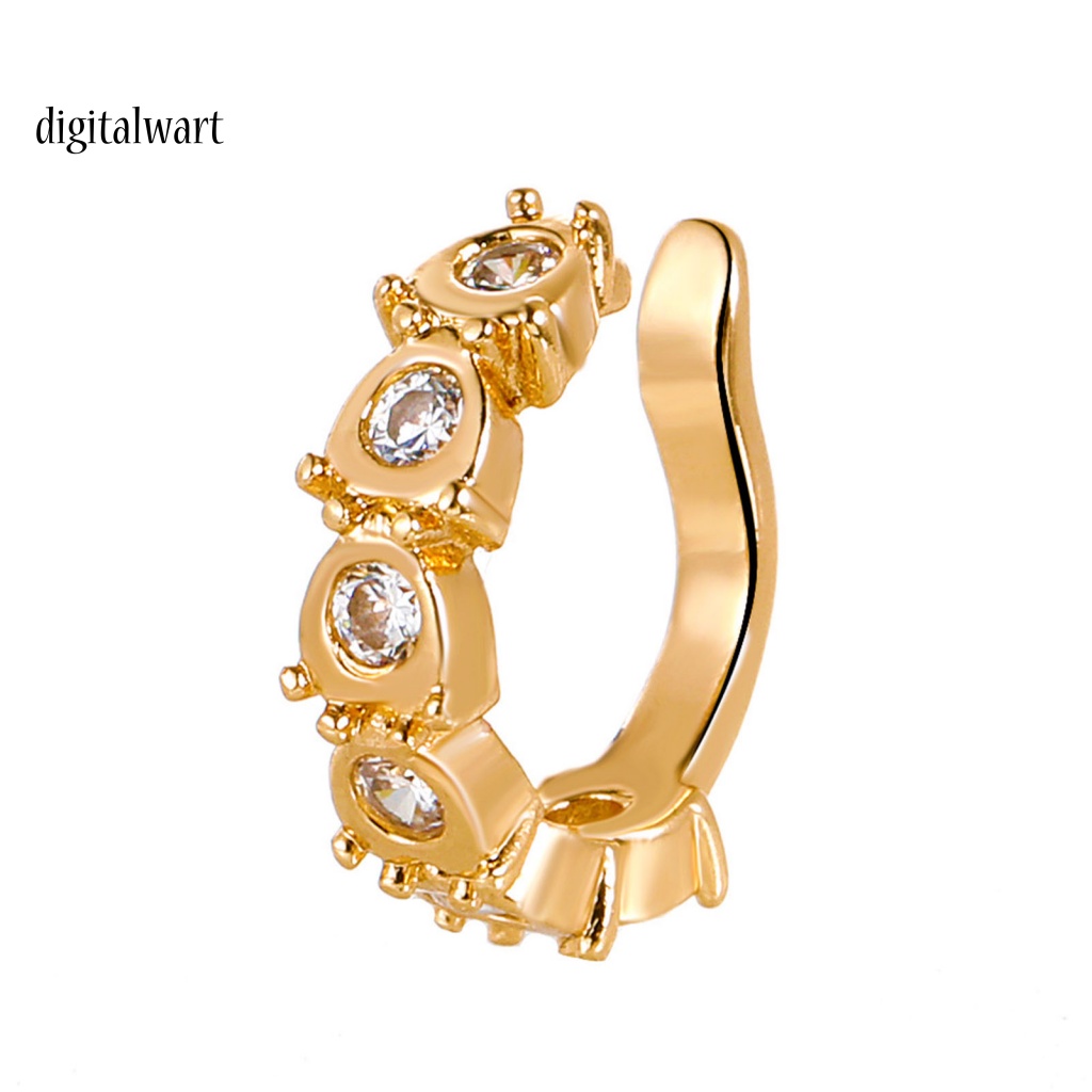 Kỹ Thuật Số| 1 Khuyên Kẹp Vành Tai Hình Trái Tim Đính Đá Thời Trang