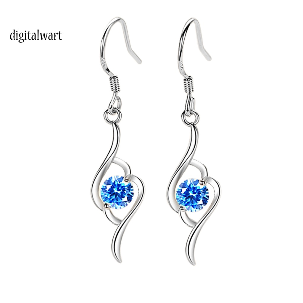 Kỹ Thuật Số| 1 Đôi Bông Tai Đính Đá Lấp Lánh Chất Lượng Cao Dành Cho Nữ