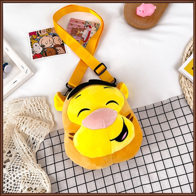 Túi Đeo Chéo Bằng Vải Bông Kiểu Hoạt Hình Dễ Thương Dành Cho Bé Gái