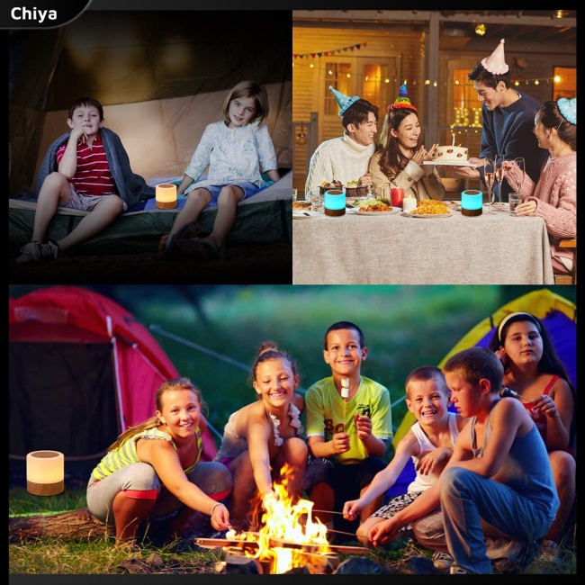 Đèn Ngủ Rgb Có Điều Khiển Từ Xa Nhiều Màu Sắc Dành Cho Trẻ Em