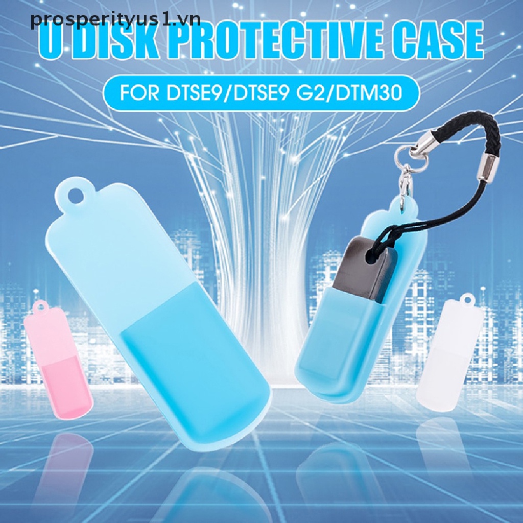 Set 3 Túi Silicone Đựng Ổ Đĩa U + Dây Đeo Chuyên Dụng prosperityus1 [VN]