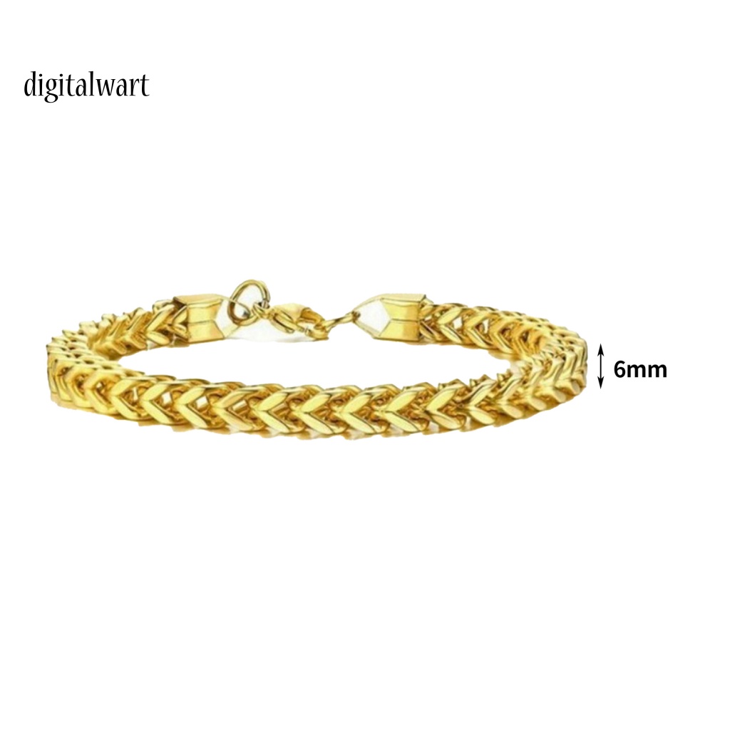 Kỹ Thuật Số| Vòng Đeo Tay Bằng Thép Titan Họa Tiết Xương Rắn Phong Cách Âu Mỹ Cá Tính Thời Trang Cho Nam