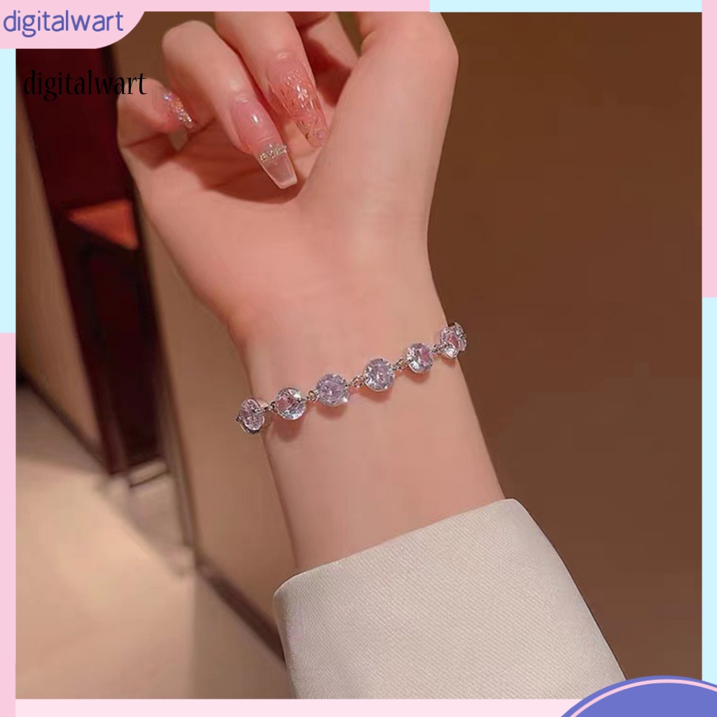 Kỹ Thuật Số| Vòng Tay Đính Đá Zircon Thời Trang Dành Cho Nữ