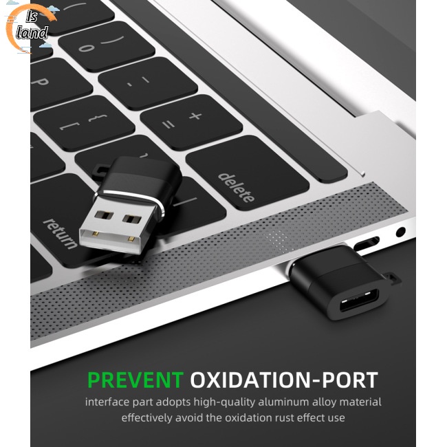 Đầu Chuyển Đổi Cổng Type-c Sang Usb 56k Có Dây Xích Chống Rối Tiện Dụng