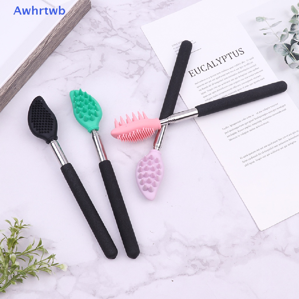 Bàn Chải Silicon Hai Mặt 65cm Hai Mặt Có Thể Thu Gọn Dùng Để Chà Rửa Massage Mới