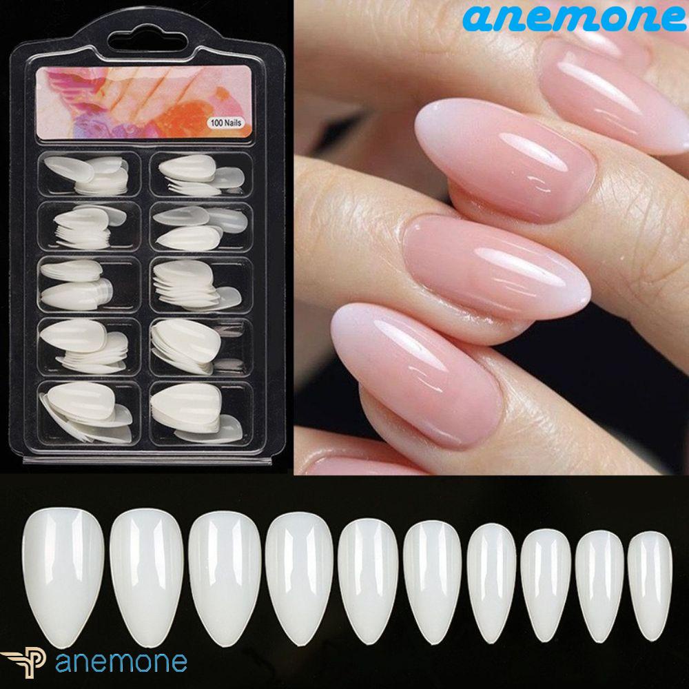 Bộ Móng Tay Giả Che Phủ Toàn Diện Màu Sắc Tự Nhiên Dùng Trang Trí DIY