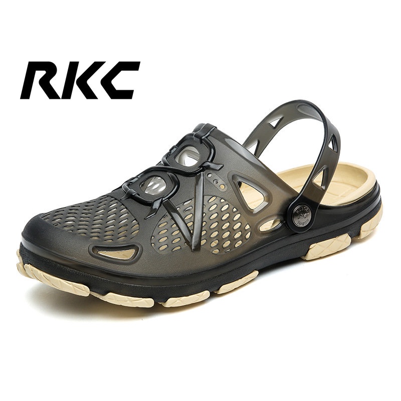 Giày Sandal Nhựa EVA Đế Mềm Thiết Kế Đục Lỗ Thoáng Khí Thời Trang Cho Nam RKC689