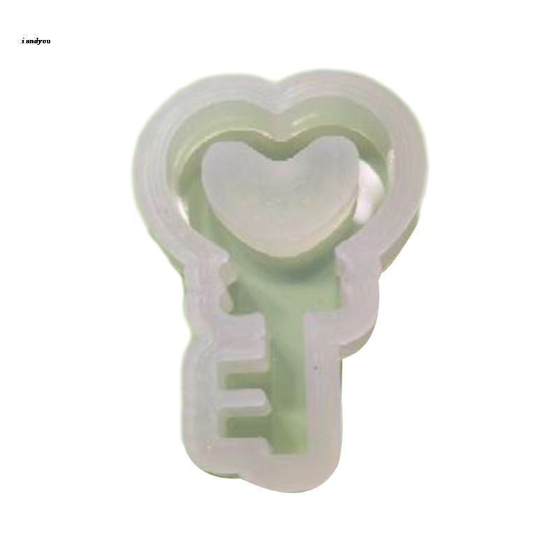 ✿ Khuôn Làm Đồ Trang Sức Bằng Nhựa Resin Hình Trái Tim Lắc Đầu DIY