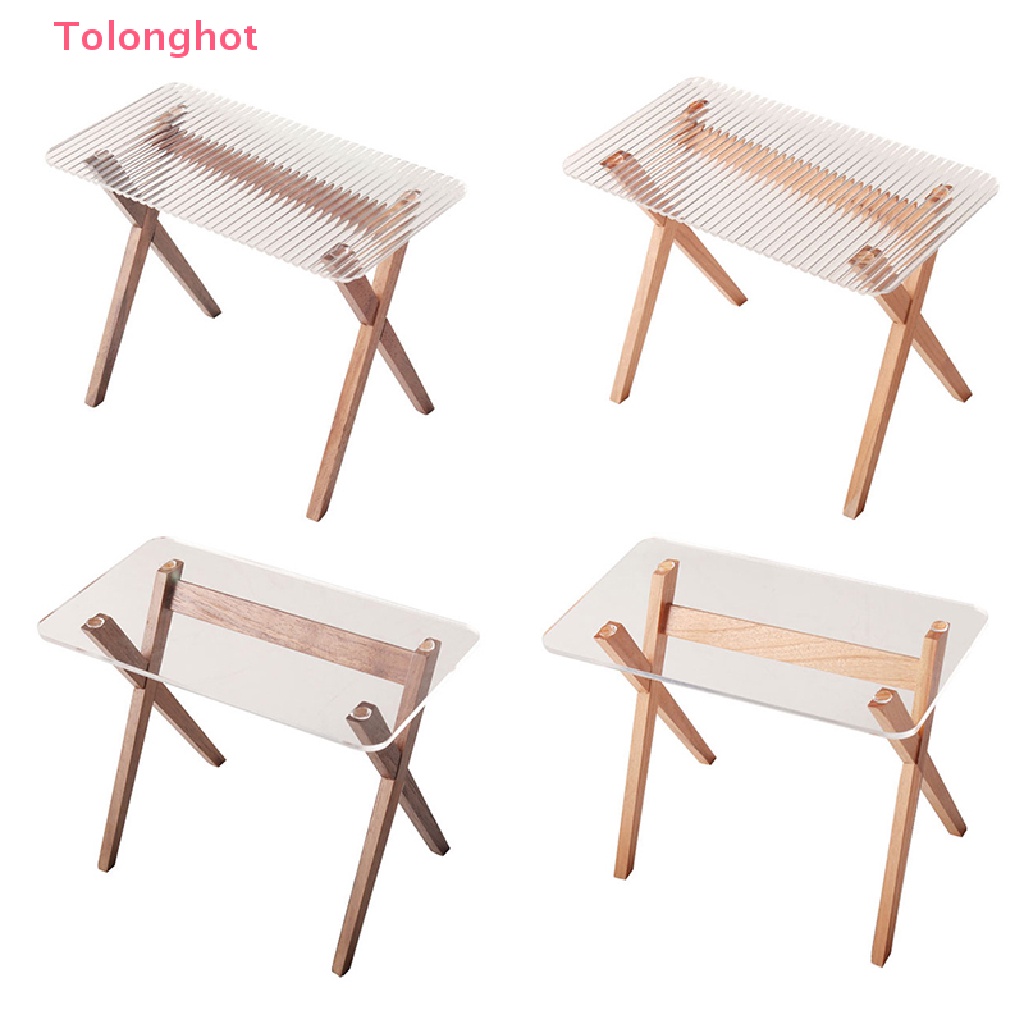 Mô Hình Bàn Ăn Trong Suốt Dùng Trang Trí Nhà Búp Bê Tỉ Lệ 1: 6