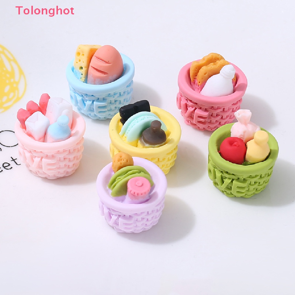 Mô Hình Giỏ Bánh Mì Đồ Chơi Trang Trí Nhà Búp Bê