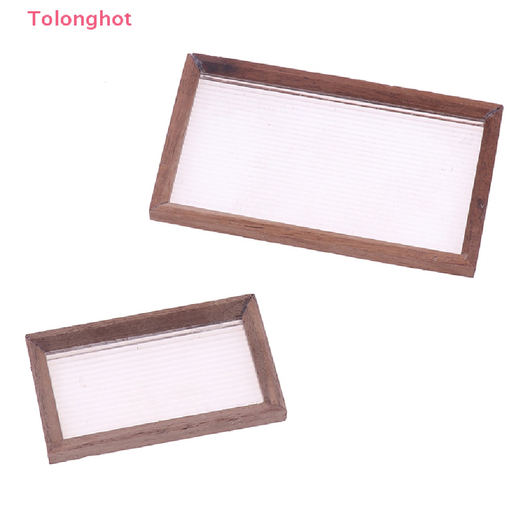 1 Mô Hình Khay Trưng Bày Đồ Nội Thất mini Bằng acrylic Cho Nhà Búp Bê