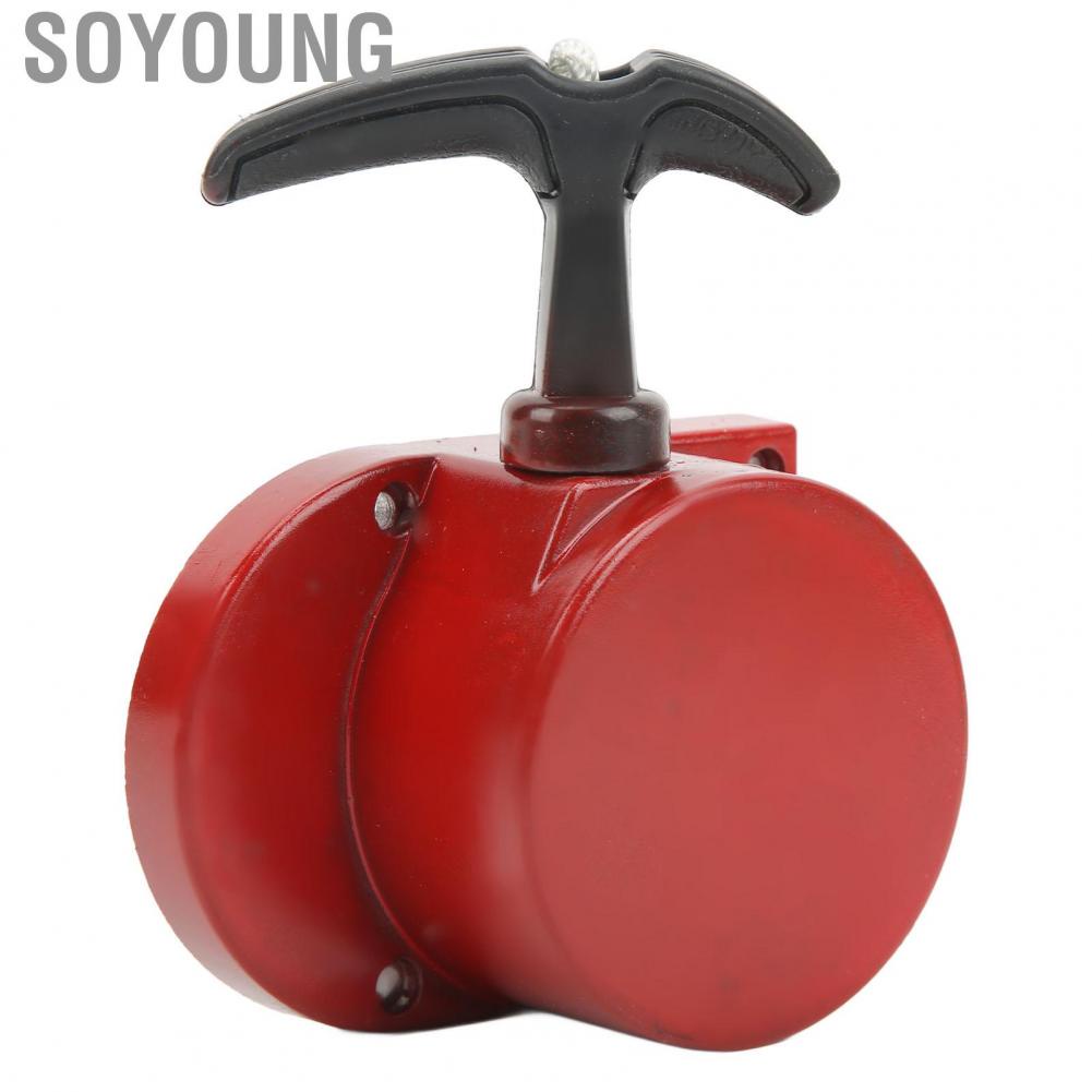 Soyoung Recoil Starter  Hand Pull Recoil Starter Ergonomic Handle Black Coating High Strength Safe  for 49cc 50cc 60cc Engine Motorized Bicycles