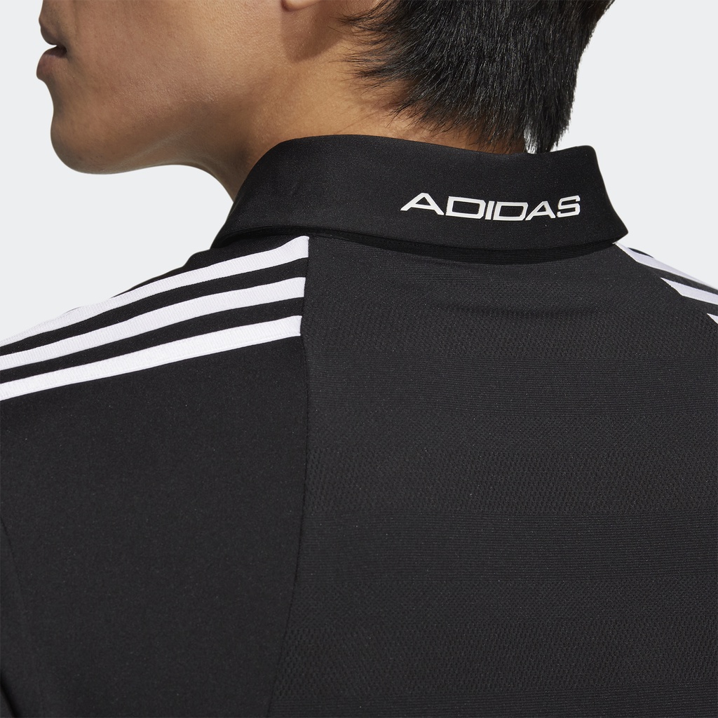 Adidas Đánh gôn Áo Polo 3 Sọc AEROREADY Nam Đen HG8269