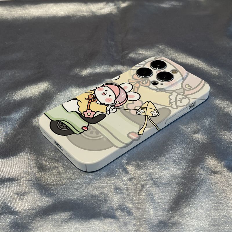 Miếng Dán Bảo Vệ Màn Hình Họa Tiết Thỏ Đáng Yêu Cho Iphone 8 7 12Xrxs111413Ốp Điện Thoại Họa Tiết Xe Mô Tô SKT2 Cho Apple promax / plus / SKT2