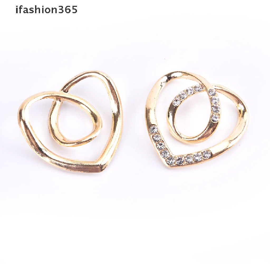 Ghim Cài Khăn Choàng Lụa Hình Trái Tim Đính Đá Pha Lê Thời Trang Cho Nữ ifashion365