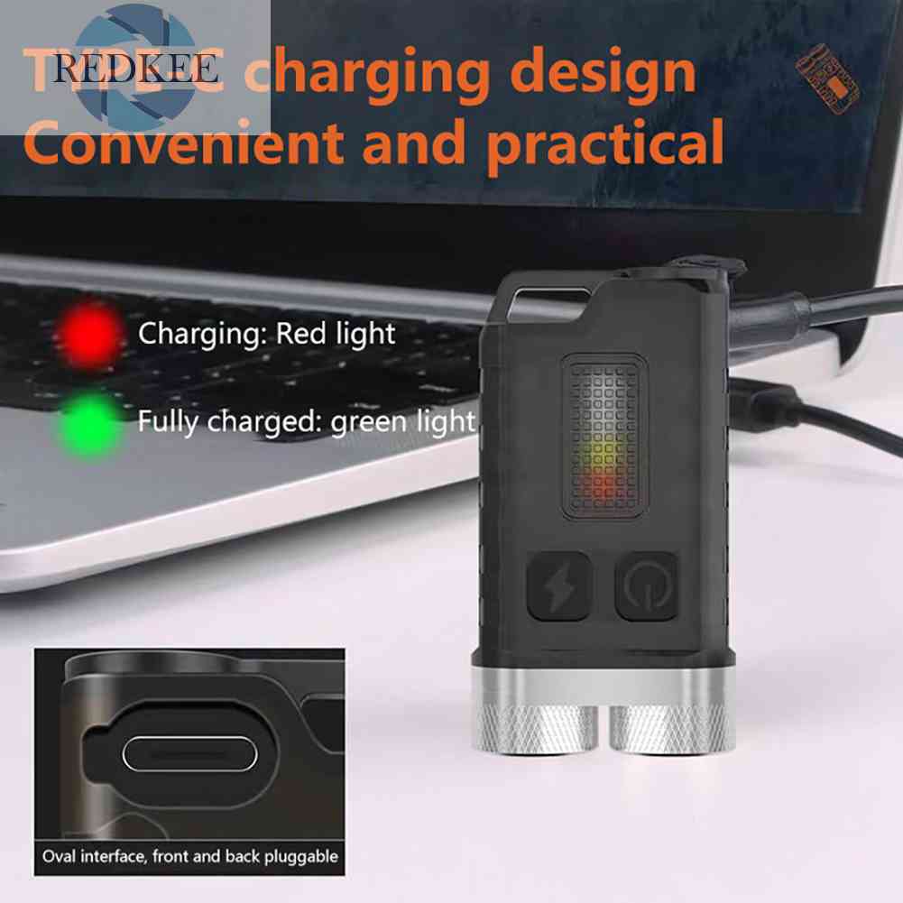 Móc Khóa Đèn Pin Mini Độ Sáng Cao 900LM