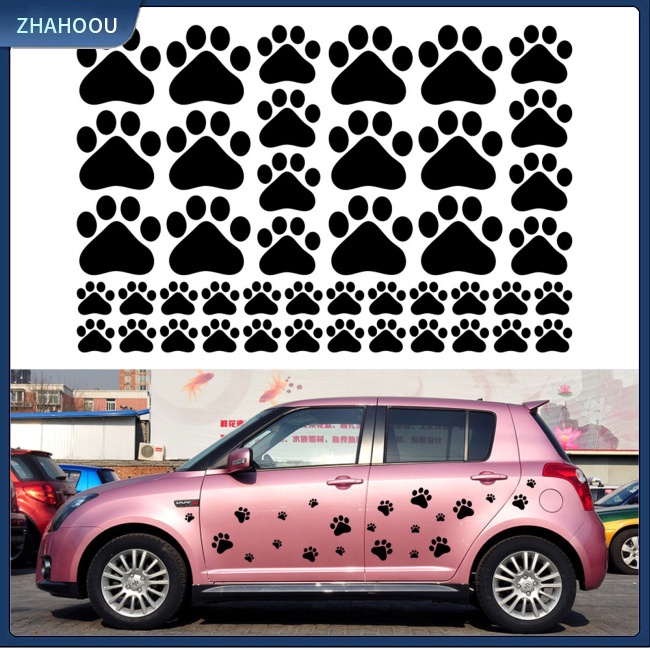 ☃Phụ Kiện Trang Trí Nhà Cửa Độc Đáo Sáng Tạo☃ Miếng Dán Trang Trí Thân Xe Hơi Hình Dấu Chân Dễ Thương D-2633