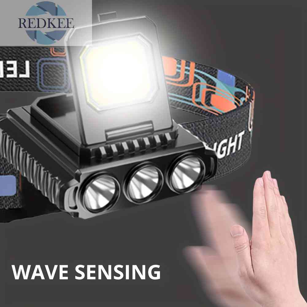 Đèn LED COB Cổng Sạc USB Kẹp Mũ Lưỡi Trai Có Thể Điều Chỉnh Cho Hoạt Động Ngoà