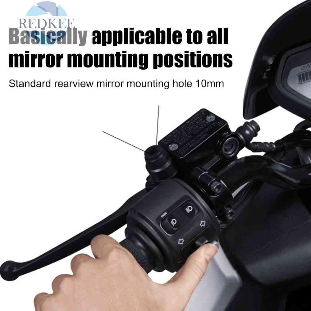 Giá Đỡ Điện Thoại Gắn Gương Chiếu Hậu Xe Máy Thông Dụng