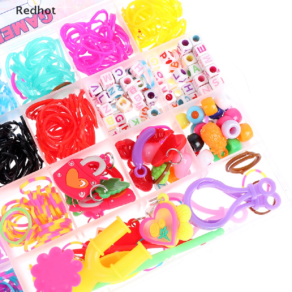 &lt; Redhot &gt; Bộ Dụng Cụ Làm Vòng Tay Cao Su Co Giãn Thủ Công Đang Giảm Giá