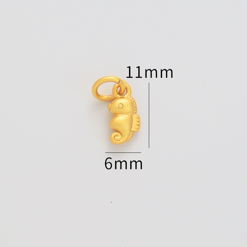 Mặt Dây Chuyền Hình Cá Ngựa Nhỏ Màu Sắc Mạnh Mẽ Dùng Làm Trang Sức diy