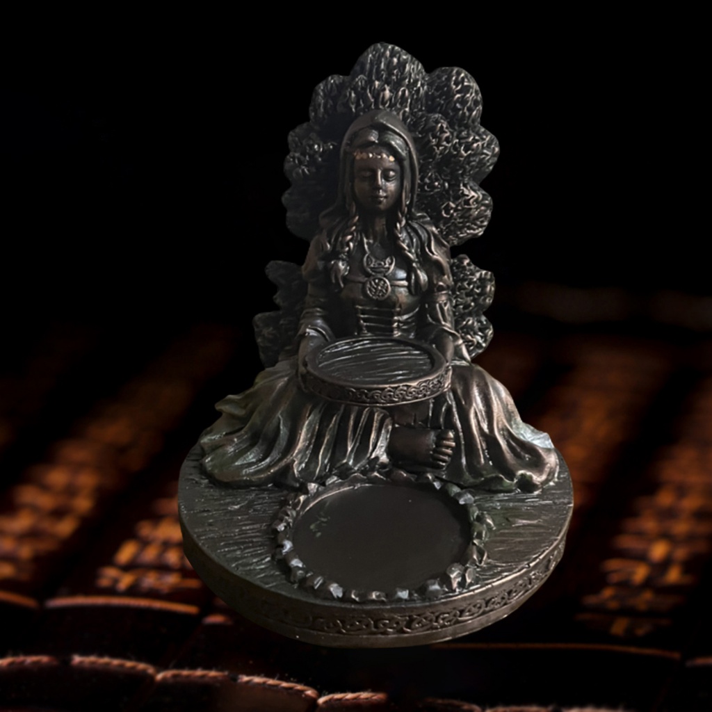 Giá Đỡ Nến Hình Nữ Thần Celtic Nhỏ Gọn Chống Phai Màu Trang Trí Văn Phòng