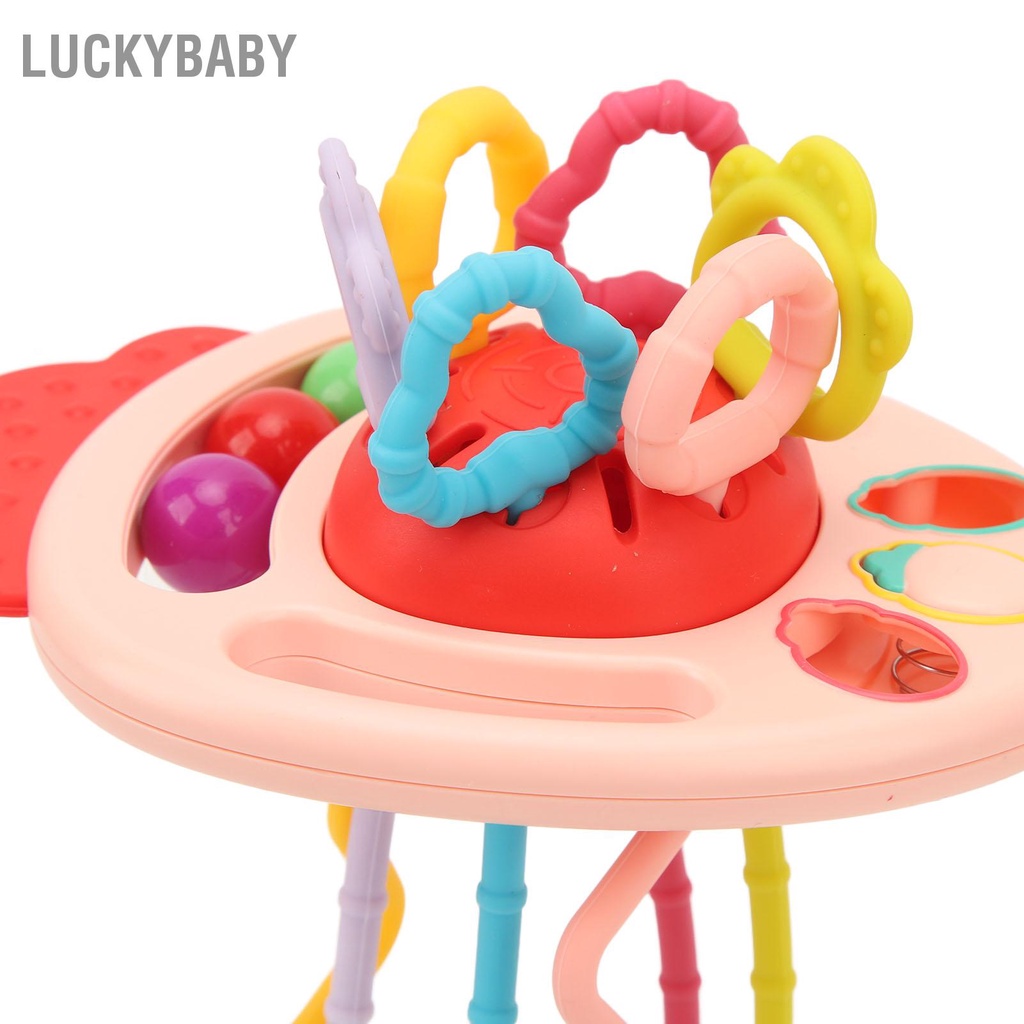 LUCKYBABY Củ Cải Kéo Dây Mọc Răng Hoạt Động Cảm Giác Đồ Chơi Xếp Hình Giáo Dục Sớm Cho Bé Trẻ Sơ Sinh Miếng Dán