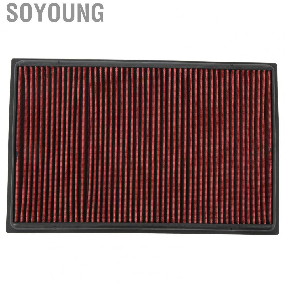 Soyoung Engine Air Cleaner High Flow Car Filter Practical Reusable for Vehicle
