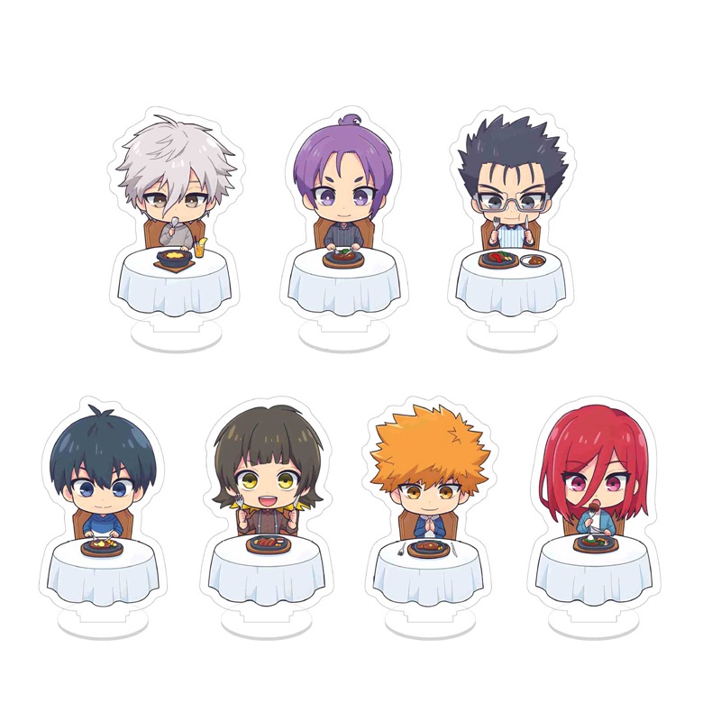 Mô Hình Búp Bê Đứng Bằng Acrylic Có Ổ Khóa Màu Xanh Dương Dùng Hóa Trang