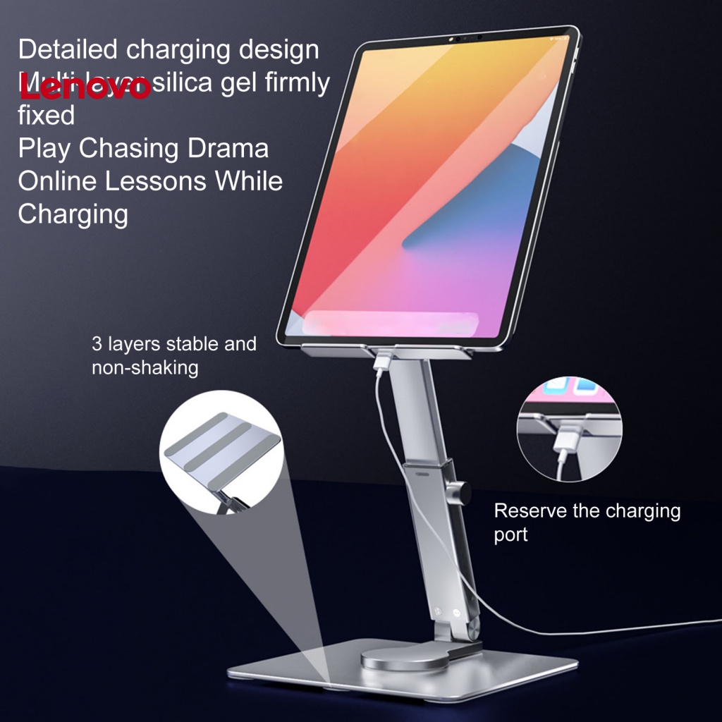 Giá Đỡ Điện Thoại / Máy Tính Bảng Bằng Hợp Kim Nhôm Hình Hoa Hướng Dương Xoay 360 Độ Chống Trượt Có Thể Điều Chỉnh Độ Cao