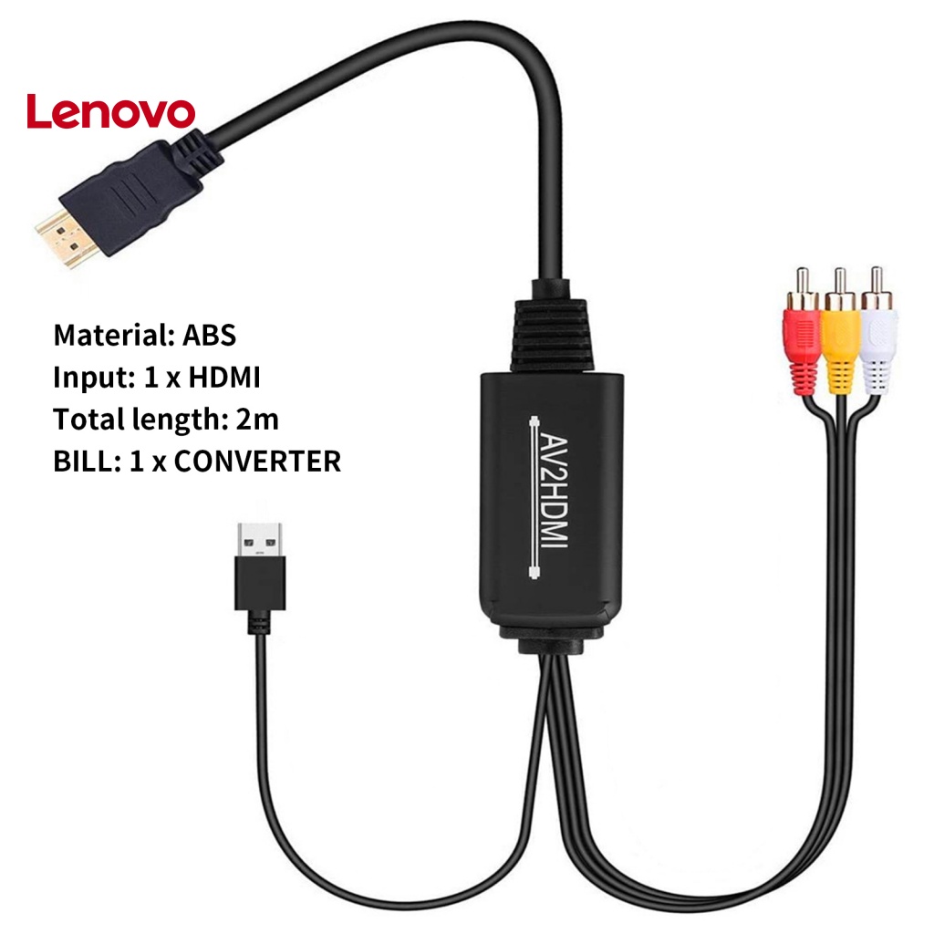 Bộ Chuyển Đổi Âm Thanh / Hình Hoa Hướng Dương ABS 3 RCA Sang HDMI 1080P