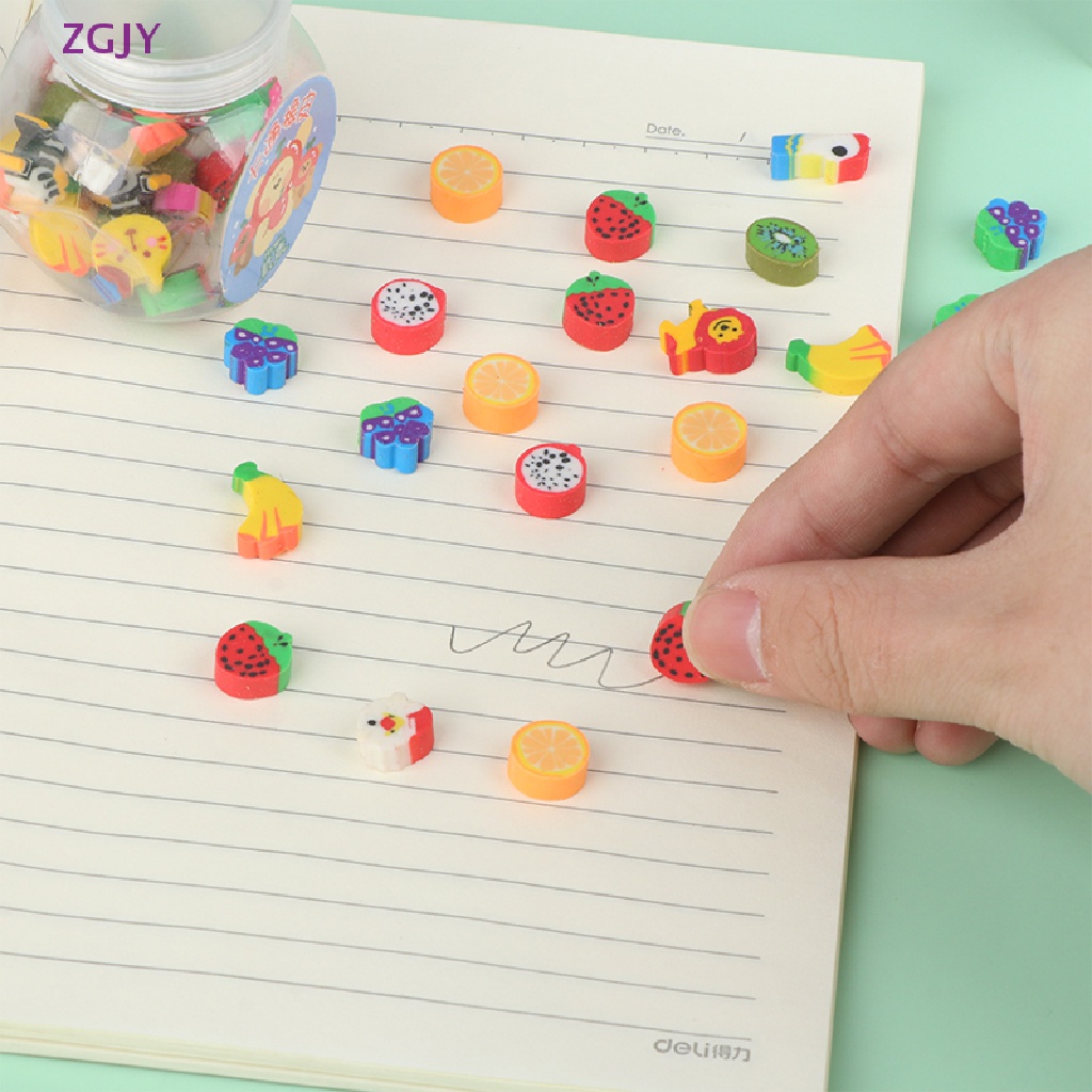 Bộ 50 Cục Tẩy Bút Chì Hình Động Vật Trái Cây ZGJY Đáng Yêu Mới