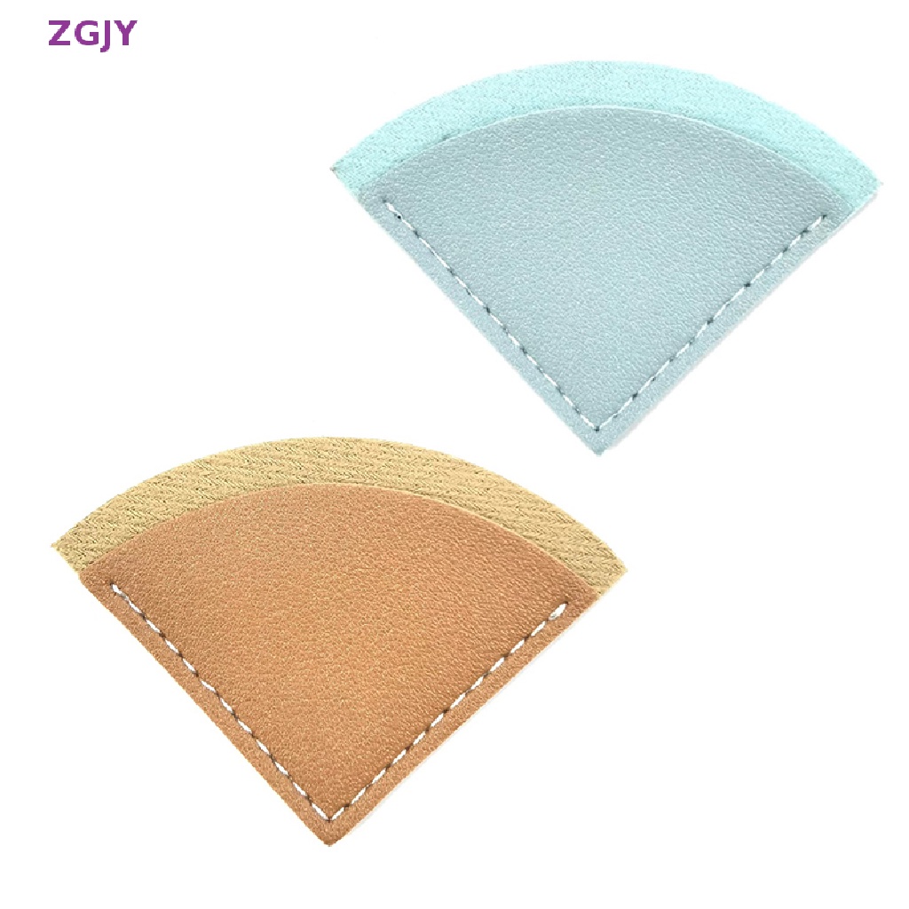 Thẻ Đánh Dấu Sách Mini Bằng Da Hình Quạt Phong Cách Vintage Dành Cho Trang Trí Văn Phòng / Trường Học Mới