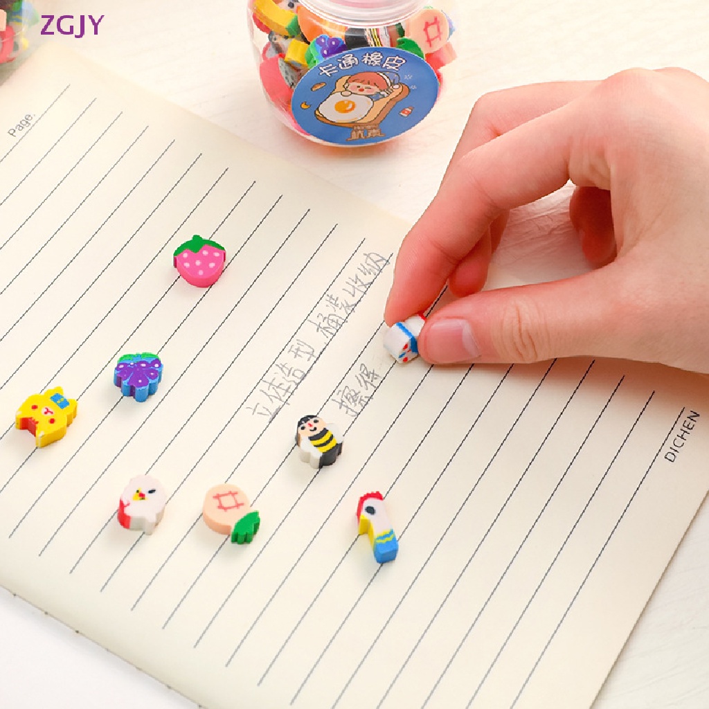 Bộ 50 Cục Tẩy Bút Chì Hình Động Vật Trái Cây ZGJY Đáng Yêu Mới
