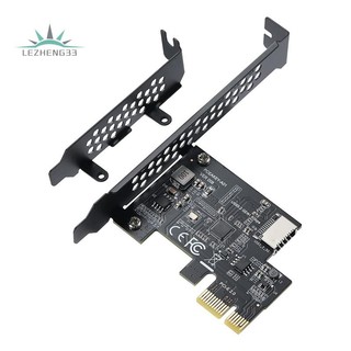 Card mở rộng pci-e 1x sang usb 3.2 gen1 5gbps type-c cho máy tính asm1042a